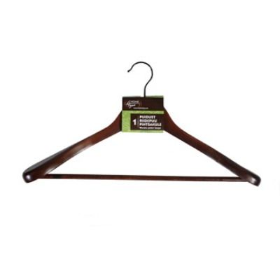 Hanger for jacket, wide 60484 / brown wood