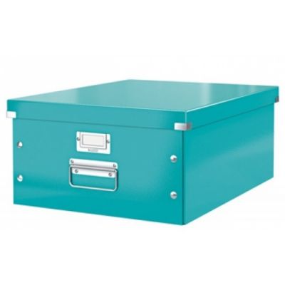 Storage Box Click & Store Leitz WOW Large, Ice Blue