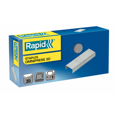 Staples Rapid Omnipress 30 Staples Box of 5000