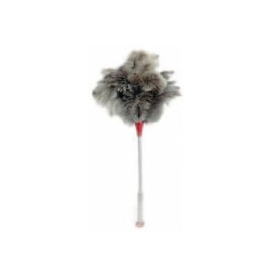 Dust brush from ostrich feathers, natural