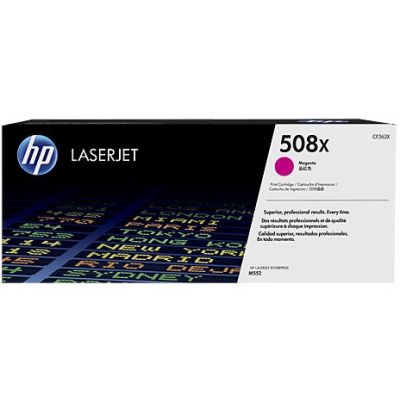 Tooner HP CF363X 508X Color LaserJet Enterprise M552dn, M553dn, M553n, M553x, MFP M577, suuremahuline magenta 9500lk