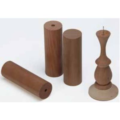 Set of wooden parts for machine tools, round blanks 30x90mm, walnut, 15 pcs. in the set