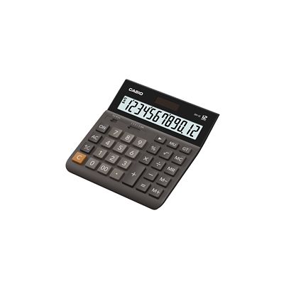Desk calculator Casio DH-12-BK Black - 12 digit, mark-up, grand-total