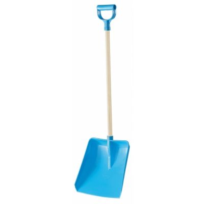 Snow shovel for children, plastic, wooden handle, shovel length 67 cm