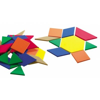 Suured pehmed geomeetrilised kujundid, külje pikkus 10 cm, 49 tk