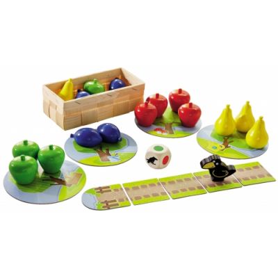 Game My first orchard, wooden fruits 3.5 x 4.5 cm, 1 - 4 players, 2+