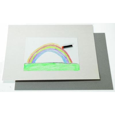 Cardboard 35 x 50 cm, 550g, gray, pack of 20 sheets