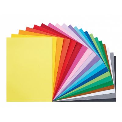 Colored paper eco, bulk packaging, A4 120g, 20 colors x 50 sheets