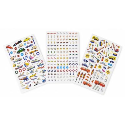 Sticker set for vehicles, accessories and signs, a total of 570 pcs
