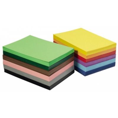 Colored paper, A3 120g, 100 sheets, black