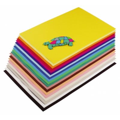 Handmade cardboard A4 220g, 100 sheets, yellow