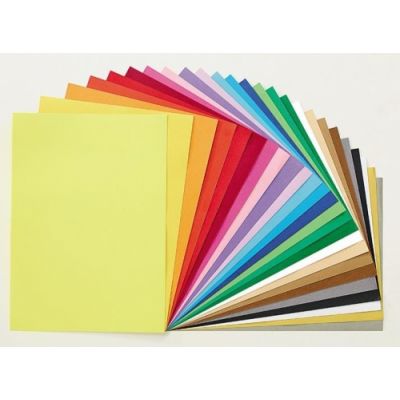 Colored cardboard, bulk packaging, A4 270g, 25 colors x 10 sheets
