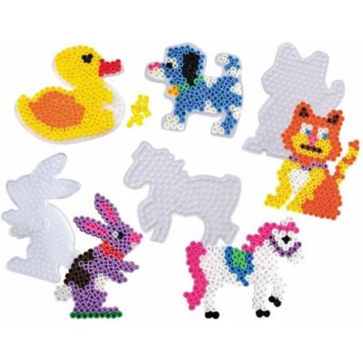 Maxi pearl bases, animals, 5 pcs in a set, 3+