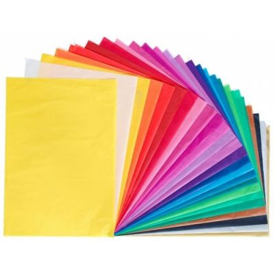 Tissue paper wholesale packaging, 500 x 700 mm, 25 colors x 20 sheets