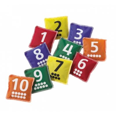 Pellet pads with numbers 1 - 10, 10 x 10 cm, 3+