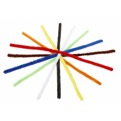 Hair wire, assorted colors, length 30 cm, D 10 mm, 100 pcs