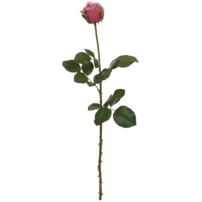 Artificial flower ROSE / white 52cm