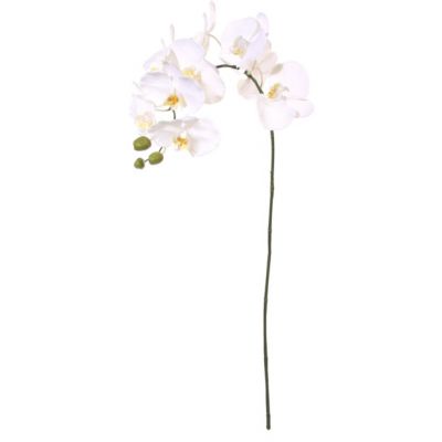Artificial flower ORCHID / white 92cm