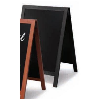 Chalkboard black, A-shaped, 550x850mm / black frame