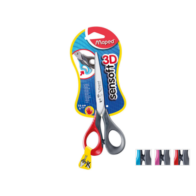 Scissors 16cm Left-handed, Sensoft, Maped