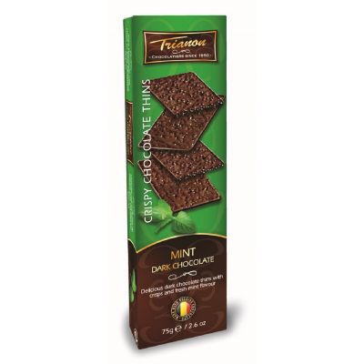Dark chocolate leaves with 75g coin, Trianon