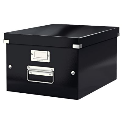Storage Box Click & Store Leitz WOW Medium, Black