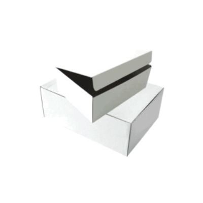 Archive box A4 12cm, 355x255x120 mm cardboard white, opens larger, SMLT