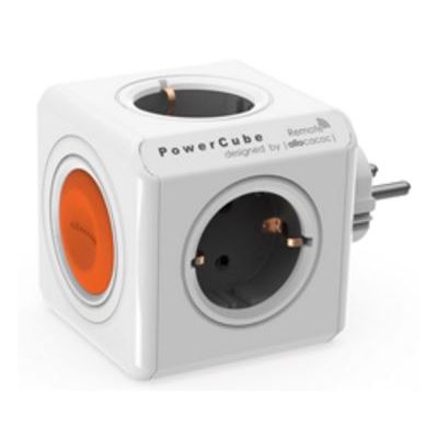 Junction box allocacoc PowerCube Original Remote, 4 sockets, switch (compatible with wireless remote control), earthed