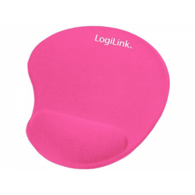 Hiirepadi randmetoega Logilink Ergonomic Mouse Pad Pink, roosa, geeliga randmetugi