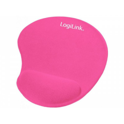 LOGILINK ID0027P - Gel mouse pad with wrist rest support, pink