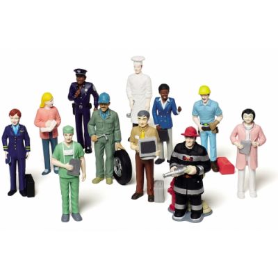 Dolls, different professions, length 12 cm, 11 different, 3+