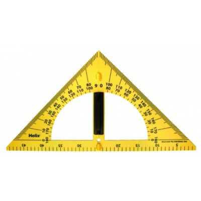 Tahvlikolmnurk 45/45/90° - mall 180°, magnetiline, 50 x 26 cm