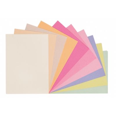 Värviline paber taaskasutatud paberist, 100 g, A4, 10 värvi x 25 lehte