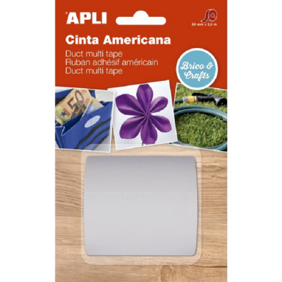 Parandusteip universaalne APLI valge, 2,5m x 50mm, niiskuskindel,eritel