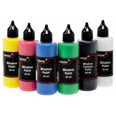 Glass paints 6 x 80 ml