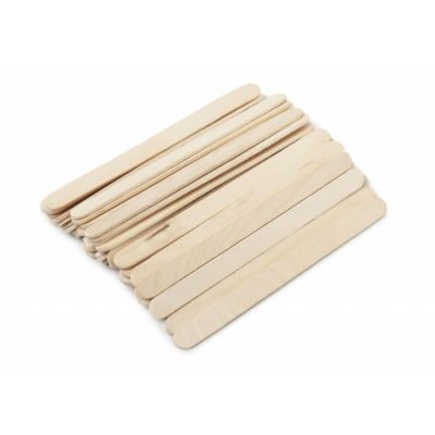 Ice cream sticks, 115 x 10 x 2 mm, appr. 500pcs/650g (natural wood)