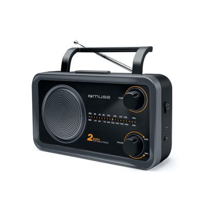 Muse | 2-bands portable radio | M-06DS | AUX in | Grey