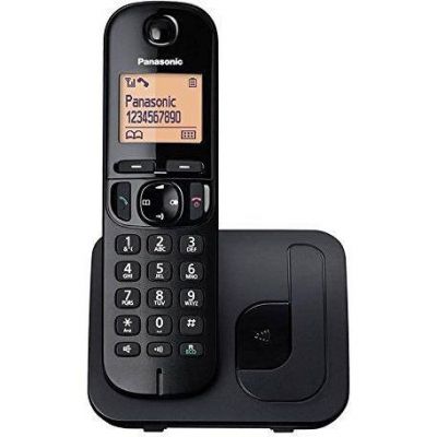 Telefon Panasonic juhtmeta, must