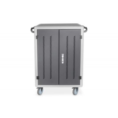Digitus | Black | Charging Trolley 30 Notebooks / Tablets up to 15.6" | Pressure lock system with swiveling lever handle on the front and back door, lockable; Safety plug socket with switch on the si