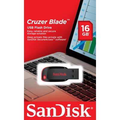 Mälupulk Cruzer Blade 16 GB, USB 2.0