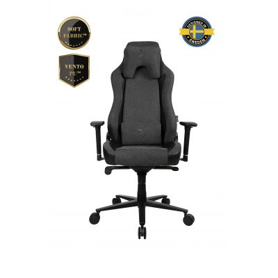 Arozzi Vernazza Vento Gaming Chair Vento Polyurethane; Soft Fabric; Metal; Aluminium | Dark Grey