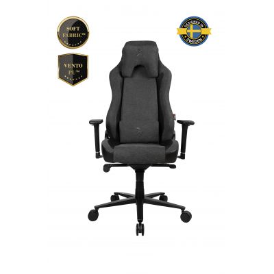 Arozzi mm | Vento Polyurethane; Soft Fabric; Metal; Aluminium | Vernazza Vento Gaming Chair Dark Grey