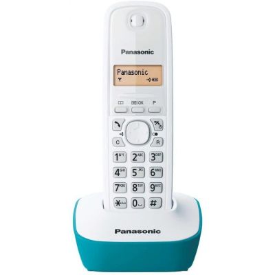 Panasonic | Cordless phone | KX-TG1611FXC | Built-in display | Caller ID | White | Conference call | Wireless connection