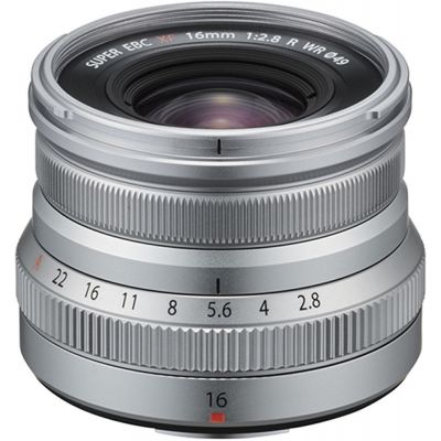Fujifilm Fujinon XF 16mm f/2.8 R WR objektiiv, hõbedane