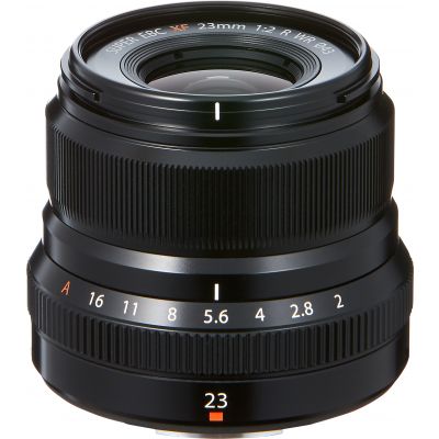 Fujifilm Fujinon XF 23mm f/2.0 R WR objektiiv, must
