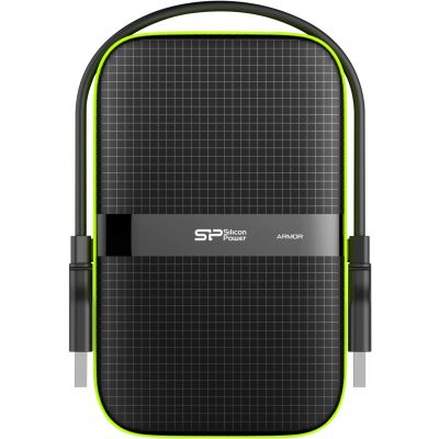 Silicon Power väline kõvaketas 2TB Armor A60, must/roheline