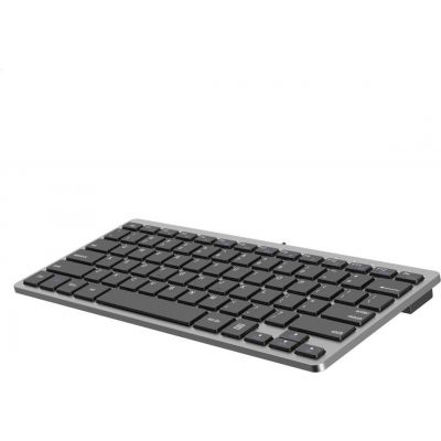 Platinet klaviatuur K120 US, must/hõbe