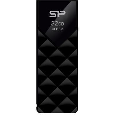 Silicon Power mälupulk 32GB Blaze B03 USB 3.2, must