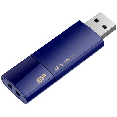 Silicon Power mälupulk 32GB Blaze B05 USB 3.0, tumesinine