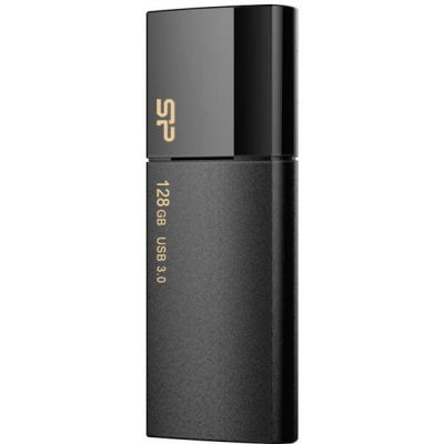 Silicon Power mälupulk 128GB Blaze B05 USB 3.0, must